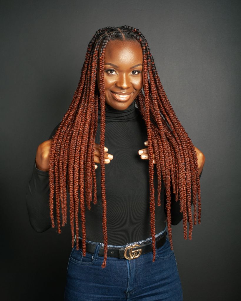 Box braids longas — estilo e elegância